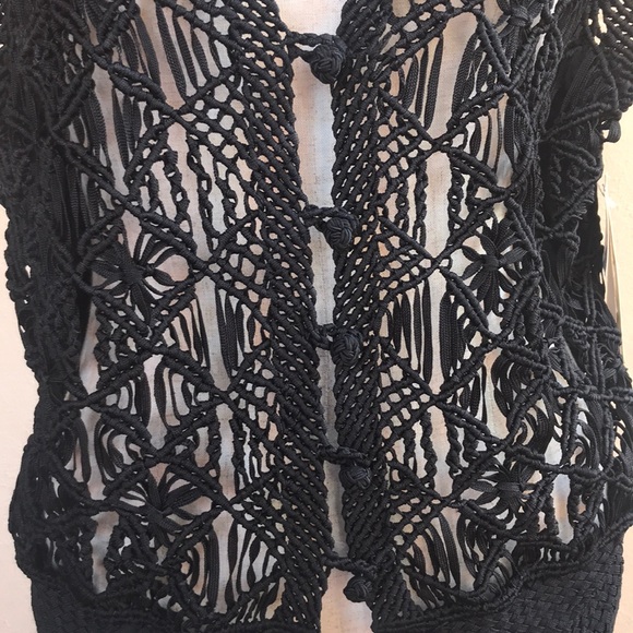 Vintage Macrame Vest !! - Picture 2 of 7
